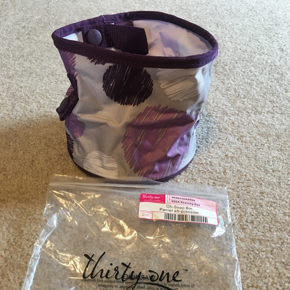 Thirty one Oh snap bin